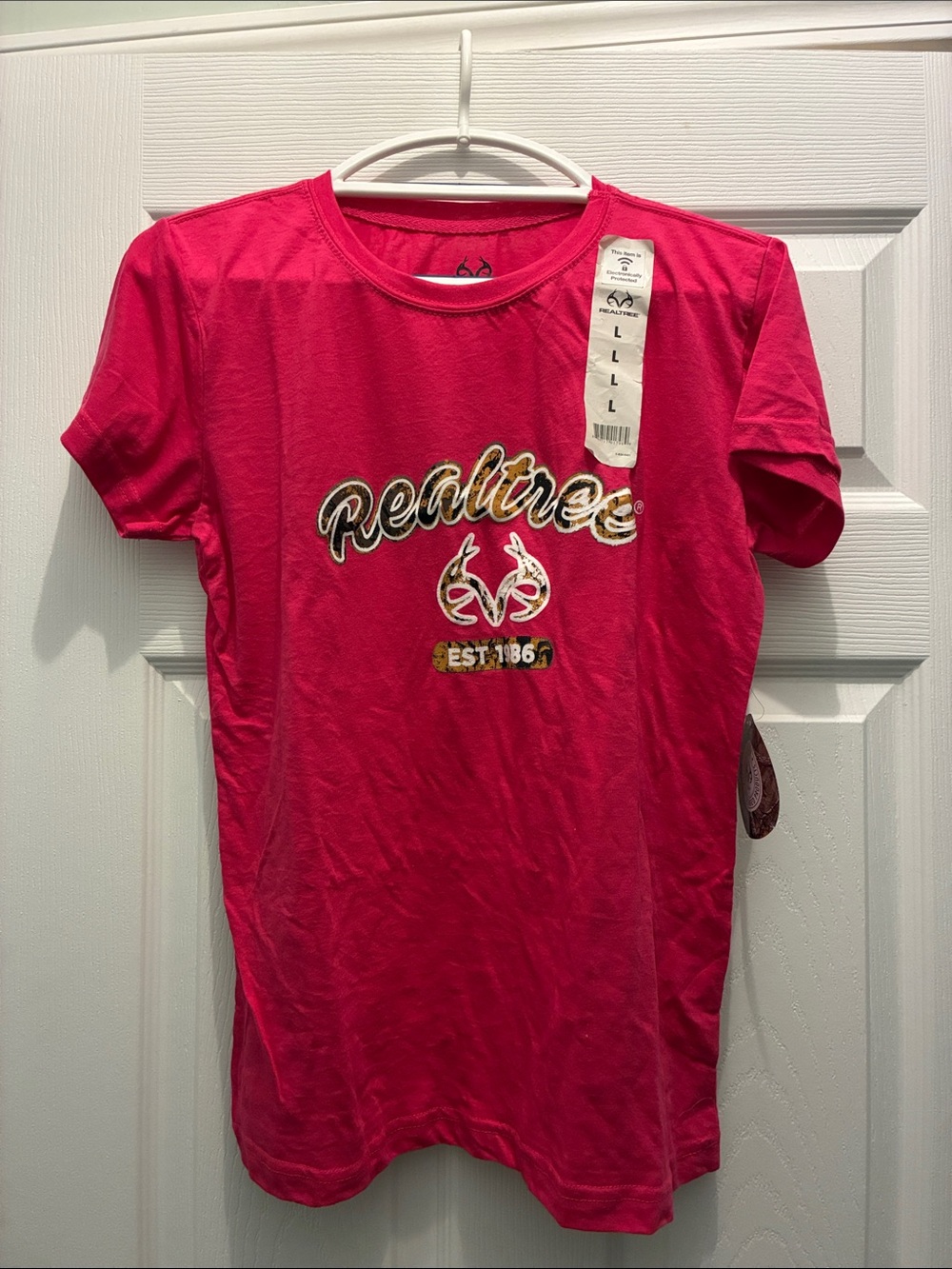 Realtree Bright Pink Logo Short Sleeve Tee